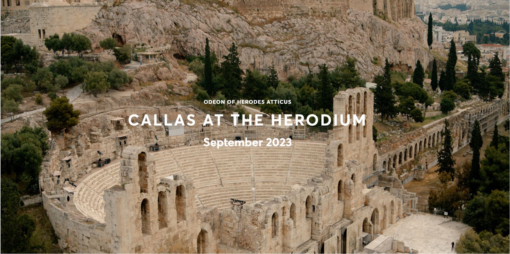 ATENY   koncert pamięci   Marii Callas w antycznym amfiteatrze Herodium 13 – 18 września 2023